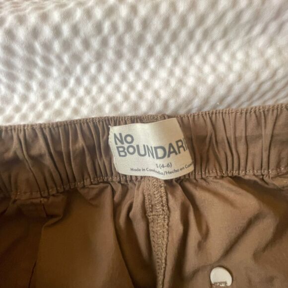 No Boundaries Women's Wide Leg Brown Drawstring Pants S(4-6) - Picture 8 of 10